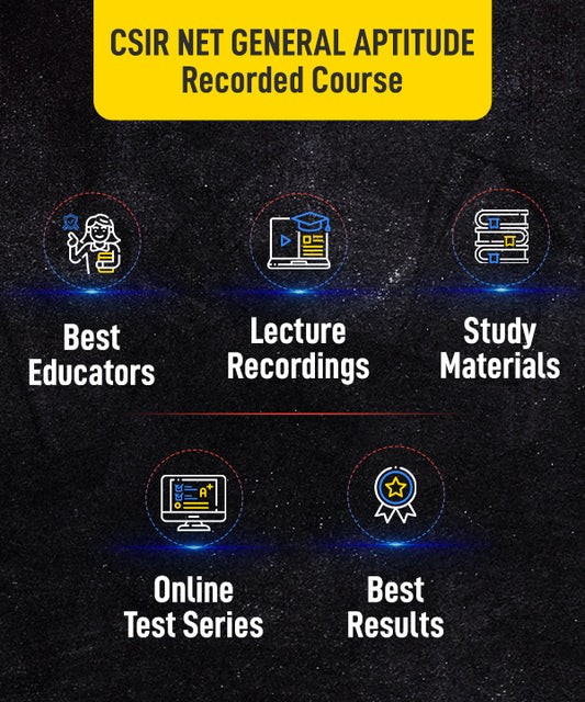 CSIR NET General Aptitude Recorded Online Course (English)