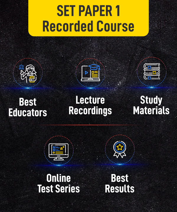 SET Paper 1 Recorded Online Course  (Hinglish)